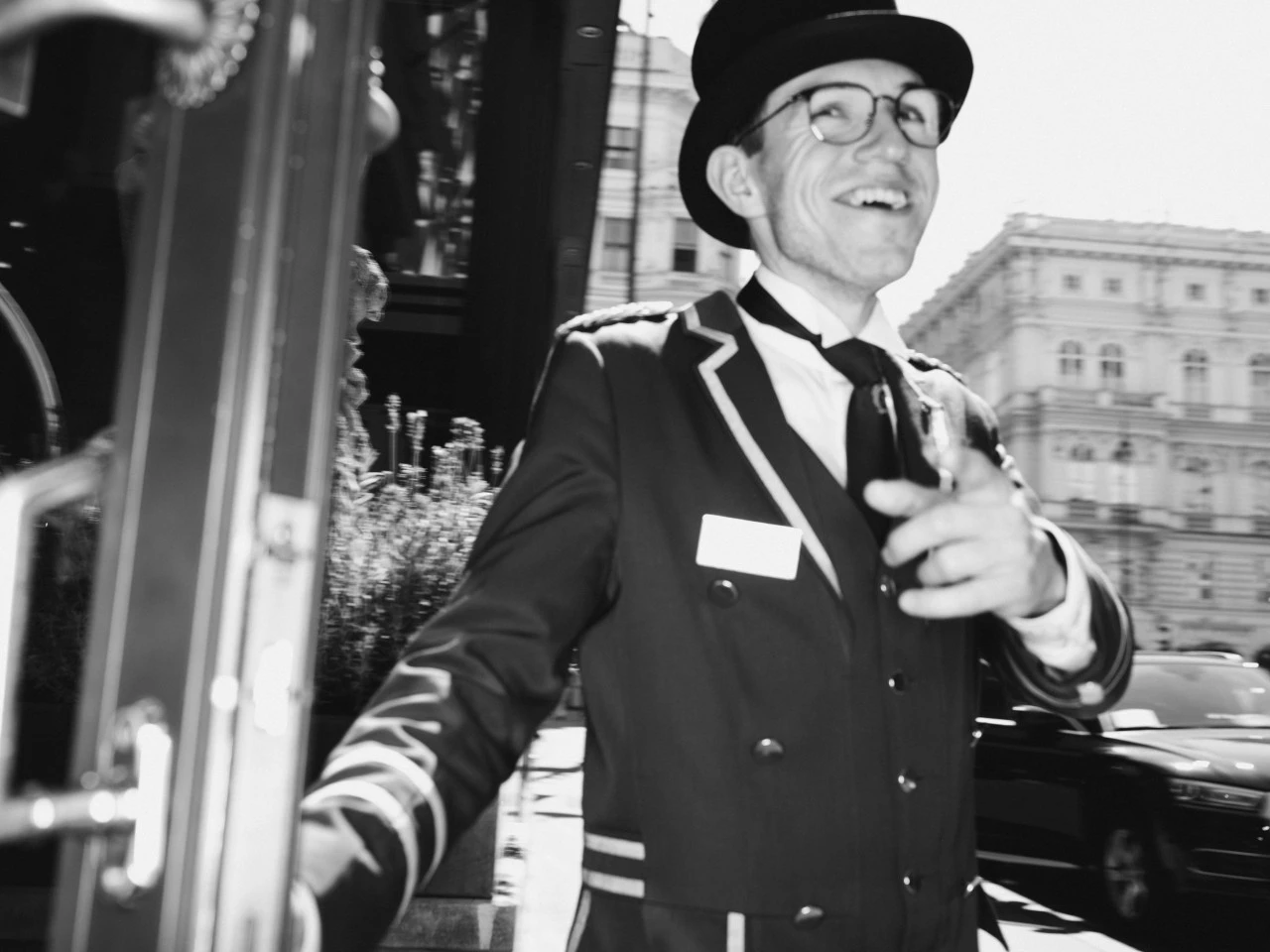 Welcomed with charm and a smile—just another day at Hotel Sacher Wien, where every arrival feels like coming home.