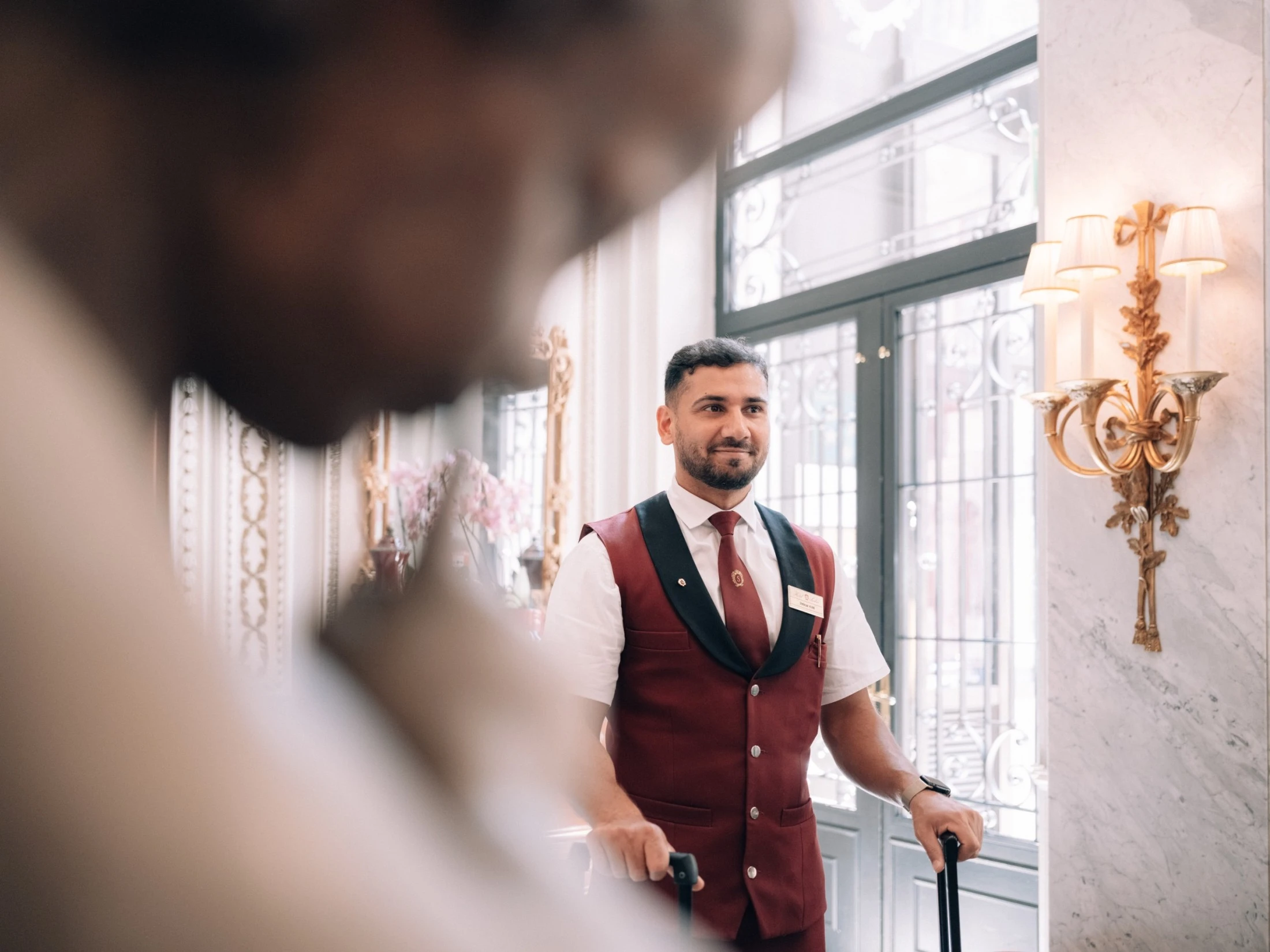 Friendly staff of the luxurious Hotel Sacher Vienna