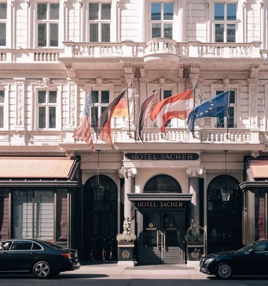 Elegant Building of the Hotel Sacher Vienna