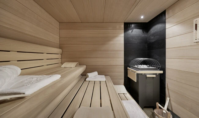 Relax in the warmth of a private hotel sauna.