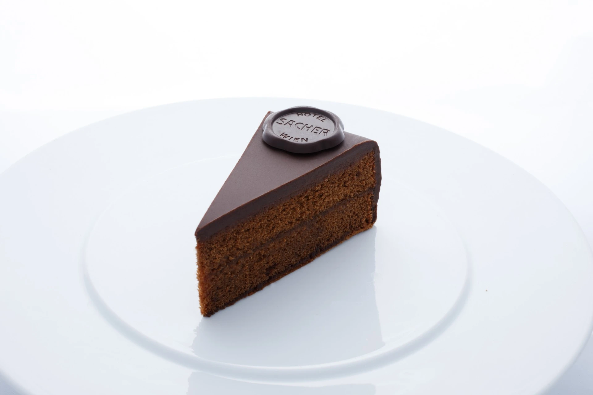 A slice of the Original Sacher-Torte.